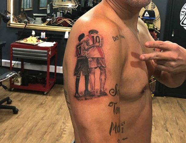 El conmovedor tatuaje de Ariel Ortega, uno de los últimos grandes ídolos de  River