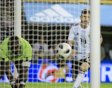Messi fue la gran figura contra Haití
