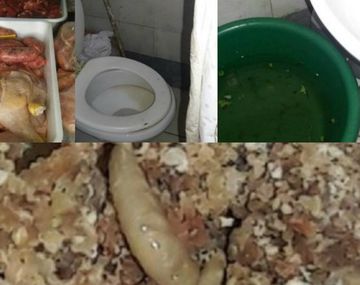 Gusanos en una cortadora de carne