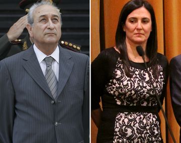 El ministro saliente Arturo Puricelli y su reemplazo, María Cecilia Rodríguez