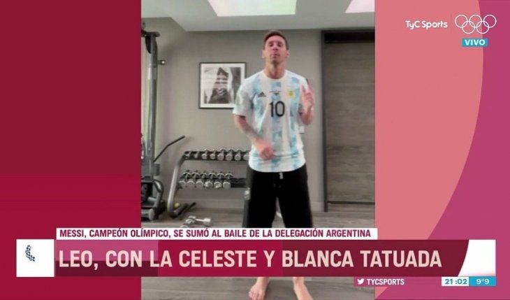 VIDEO: Lionel Messi bailó para apoyar a los atletas argentinos en los Juegos Olímpicos