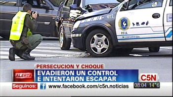 persecucion y choque en barrio norte: hay 4 detenidos persecucion y choque en barrio norte: hay 4 detenidos