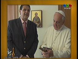 Francisco estuvo presente en la entrega de los Martín Fierro