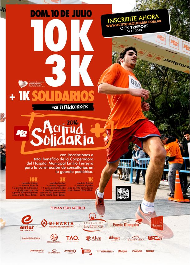El 10 de julio se realizará una nueva edición de la maratón Actitud Solidaria