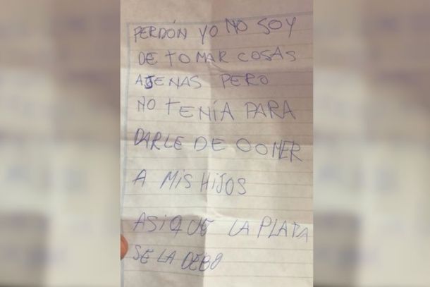 Casilda: un ladrón pidió disculpas por robar una billetera