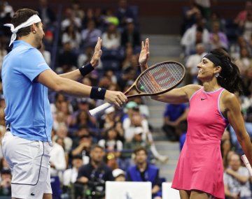 Del Potro y Gabi Sabatini ganaron su amistoso en el US Open 2024