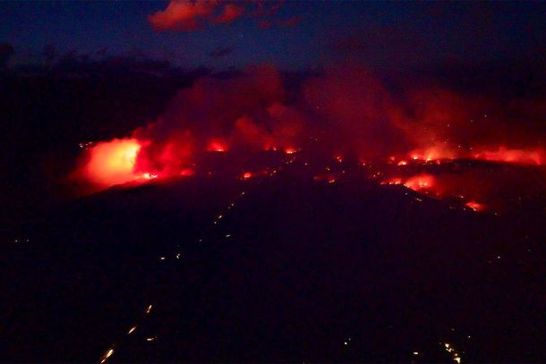 Incendio en El Bolsón (Foto: Agencia Noticias Argentinas)