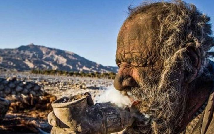 Una vida sin agua y jabón: un iraní lleva 60 años sin bañarse