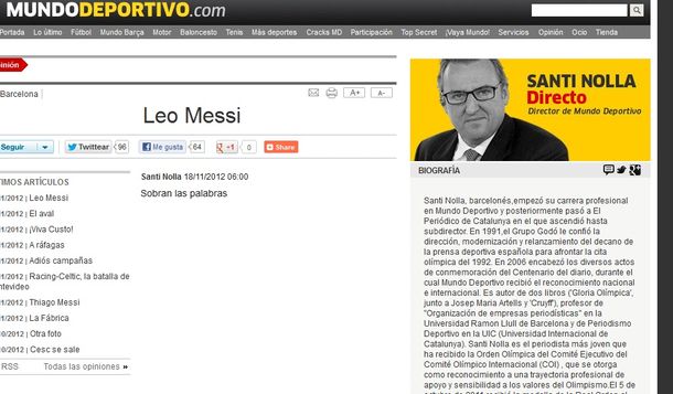 Sin palabras: Messi deja muda a la prensa española