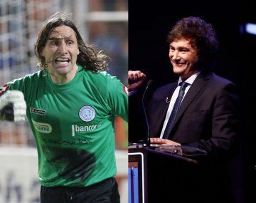 Milei publicó un meme de Olave y el ex arquero le respondió