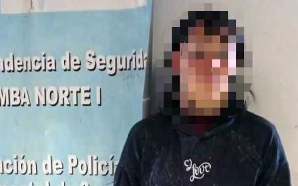 La detenida: tía del nene víctima de un balazo.