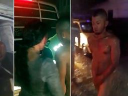 Vecinos obligarona a caminar desnudo a un ladrón en Colombia Vecinos obligarona a caminar desnudo a un ladrón en Colombia