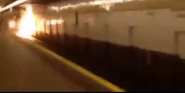 Un hombre provocó una gran explosión en el subte de Nueva York