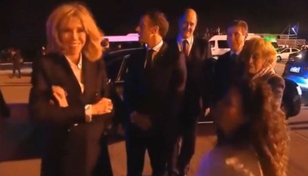 Gabriela Michetti intentó hablar con Macron y su mujer pero no pudo con el francés