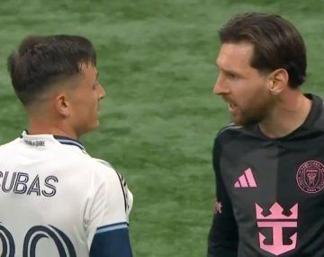 Tenso cruce entre Messi y Cubas en la derrota del Inter Miami en Canadá