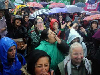 Suspendieron el acto de apertura del Encuentro Nacional de Mujeres por la tormenta