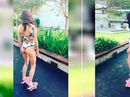 La modelo que suele andar en skate en bikini
