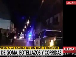 Botellazos, corridas y balas de goma por la inspección de un bar en Luján