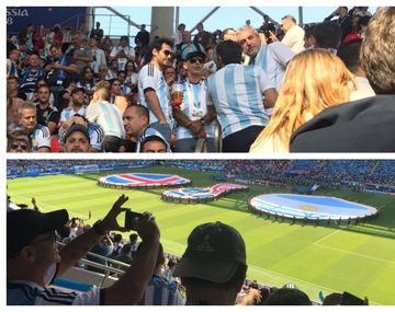 Gustavo Arribas desoyó a Macri y estuvo presenciando el primer partido de Argentina