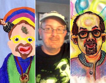 Un hombre se autorretrató bajo el efecto de 51 drogas diferentes: mirá el resultado