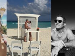 Fernando Burlando y Barby Franco dieron el sí, quiero en las playas de Cancún