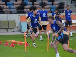 Lionel Messi entrenó a la par de sus compañeros este miércoles.