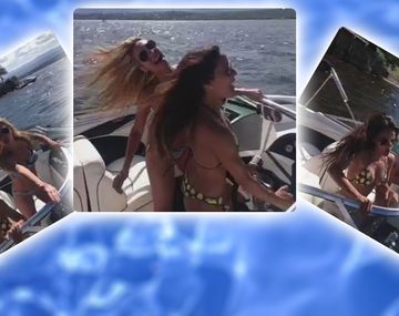El video hot de Lourdes Sánchez y Barbie Reali en una lancha