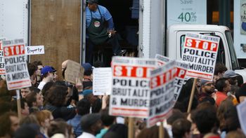 tension racial: la protesta en nueva york, en imagenes tension racial: la protesta en nueva york, en imagenes