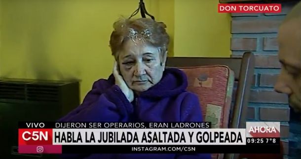 La jubilada golpeada y asaltada en Don Torcuato