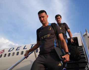 La Selección Argentina llegó a Nueva Jersey.