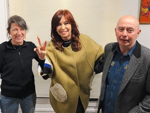 Difundieron una foto inédita de Cristina Kirchner y el Indio Solari