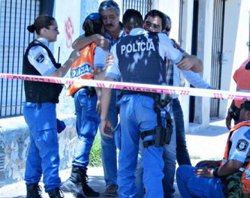 Policías se mostraban acongojados por la muerte de su colega