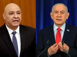 JosephAoun (Líbano) y Benjamin Netanyahu (Israel). JosephAoun (Líbano) y Benjamin Netanyahu (Israel).