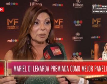 Incómodo momento entre Mariel Di Lenarda y el notero de LAM tras ganarle el Martín Fierro a Yanina Latorre
