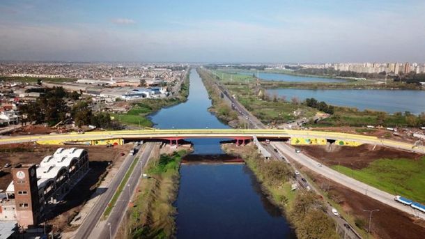 Las imponentes imágenes del nuevo Puente Olímpico Ribera Sur desde un drone