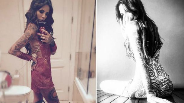 El desnudo cuidado de Candelaria Tinelli para mostrar su tatuaje