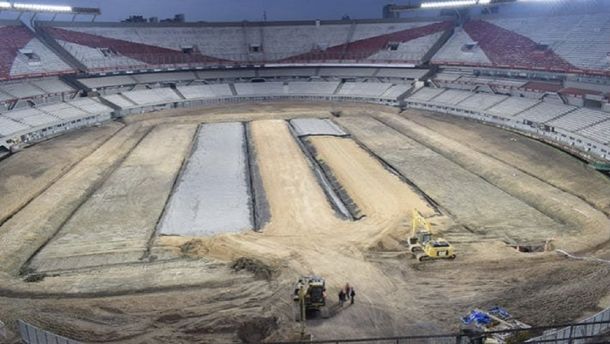 El estadio de River ya tiene césped inteligente y se estrenará en febrero