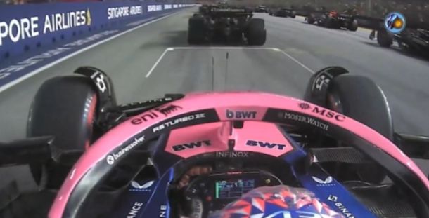 Así fue la tremenda largada de Franco Colapinto en el GP de Singapur: avanzó tres posiciones
