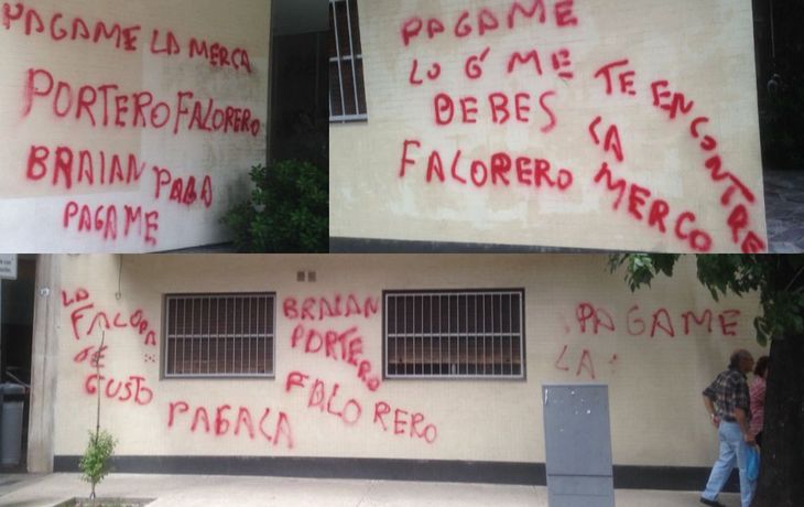 Un dealer escrachó al portero&nbsp; de un edificio porque no le pagó