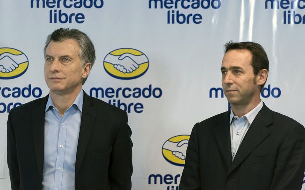 Mauricio Macri junto a Marcos Galperín. Mauricio Macri junto a Marcos Galperín.