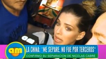 la separacion de la china no fue por terceros la separacion de la china no fue por terceros