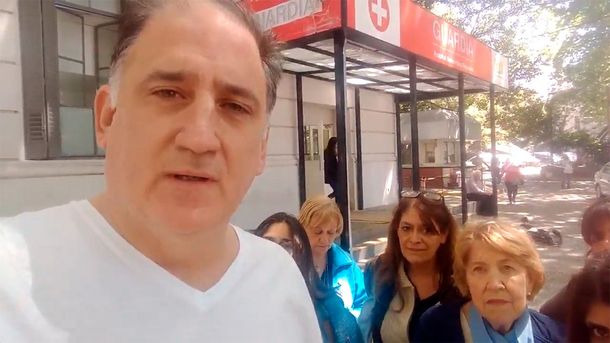 Obarrio y las mujeres que lo acompañaron a intentar detener la ILE en el Hospital Rivadavia