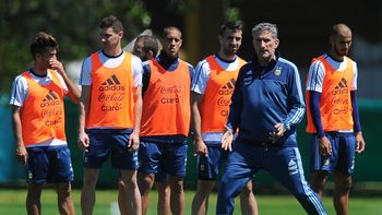 La Selección entrenó este domingo en el predio de Ezeiza. La Selección entrenó este domingo en el predio de Ezeiza.