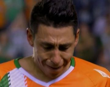 El llanto del mediocampista al ser reemplazado