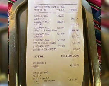 Mostró lo que gastó en un restaurante de Jujuy y el debate se volvió viral 