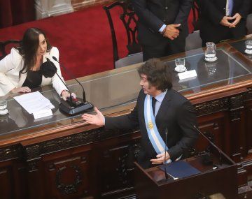 Tenso cruce con Villarruel en el cierre de discurso de Milei: ¡No te apures!