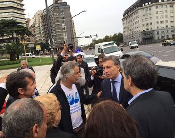 Veteranos de Malvinas con Macri - Crédito:&nbsp;Asociación Combatientes de Malvinas por los Derechos Humanos