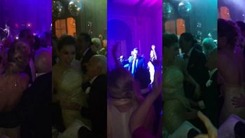 El juez Oyarbide y Sofía Macaggi bailando en la boda de Natalia Fassi El juez Oyarbide y Sofía Macaggi bailando en la boda de Natalia Fassi