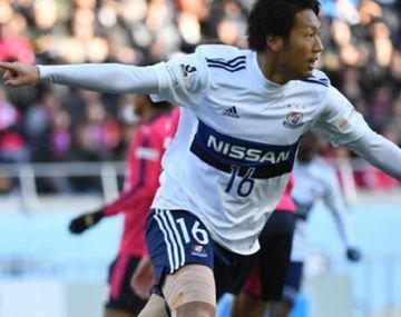 El delantero celebra su tanto, el primer de 2018