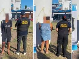 Los tres adultos detenidos en La Plata. Los tres adultos detenidos en La Plata.